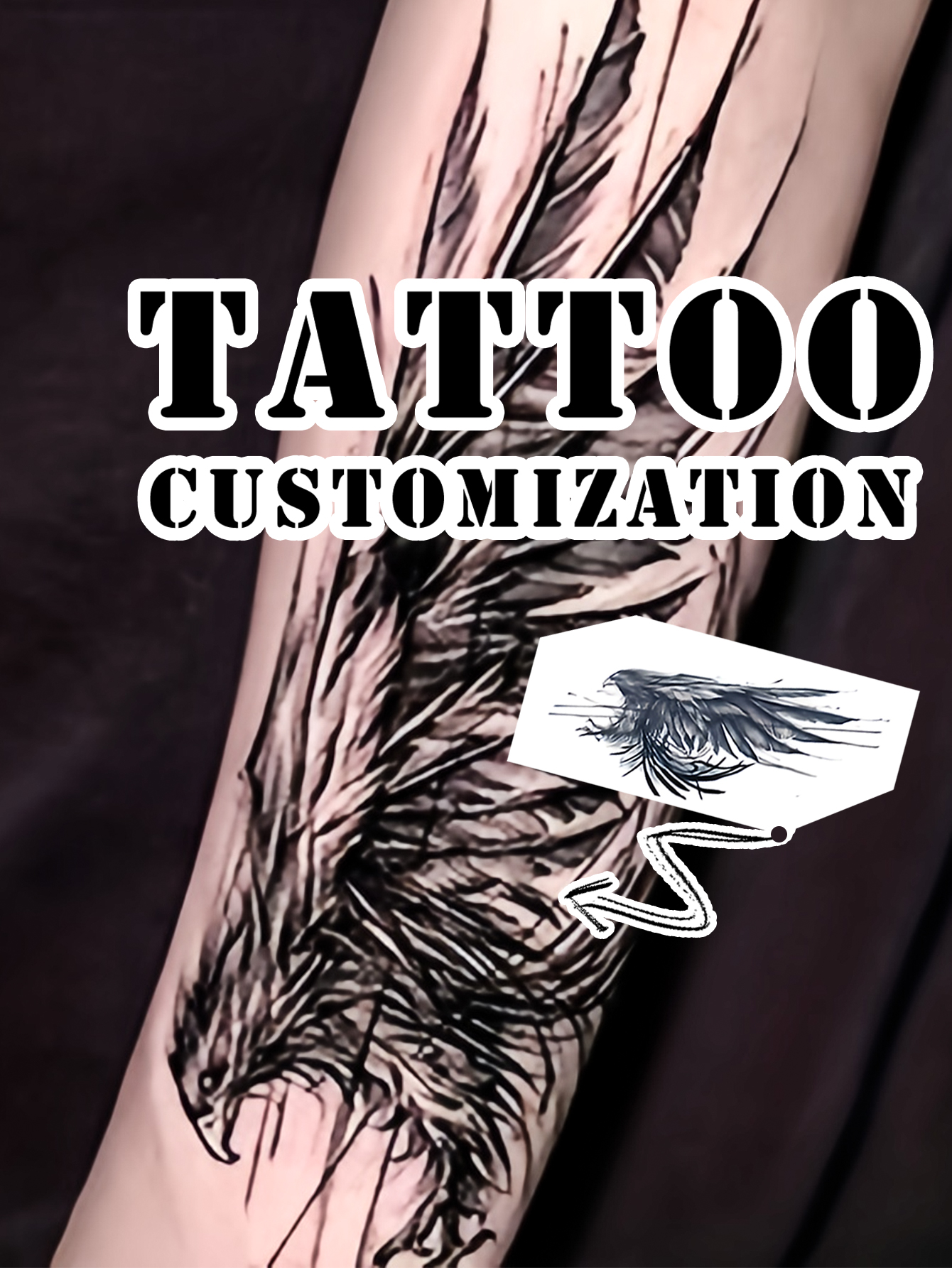 Personalized Element Tattoo Sticker Set